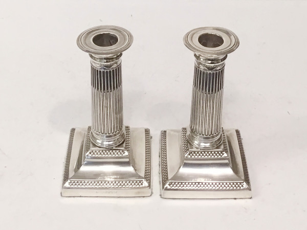 John Batson: Sterling Kerzenleuchter London 1889