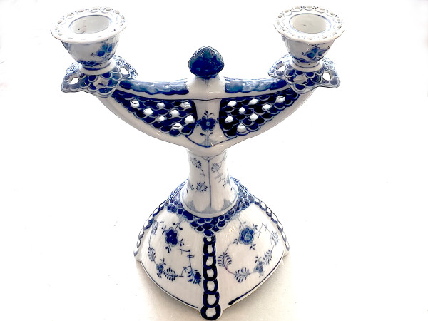 Vollspitze / Full Lace: Kerzenleuchter, 2-flammig