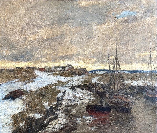 Andreas Dirks (1865-1922): Winter an der nordfriesischen Küste